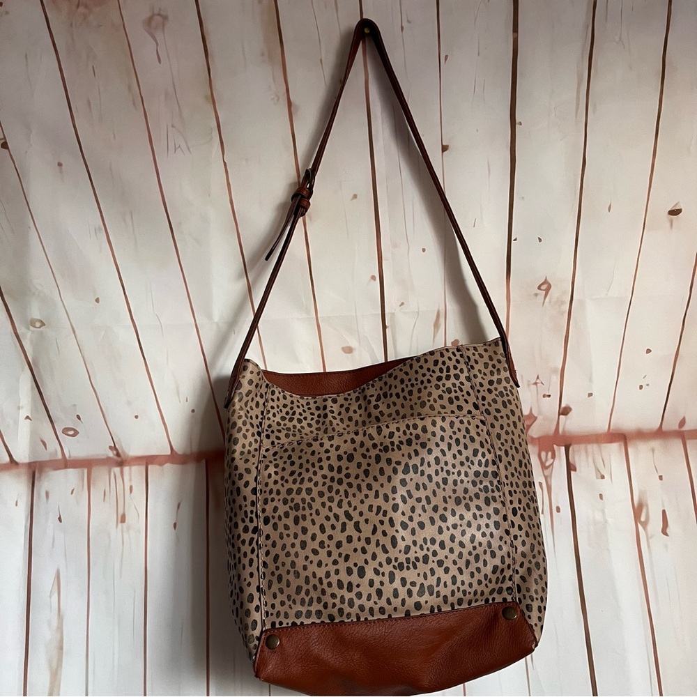 Universal Thread Tan and Brown Leopard Shoulder Bag